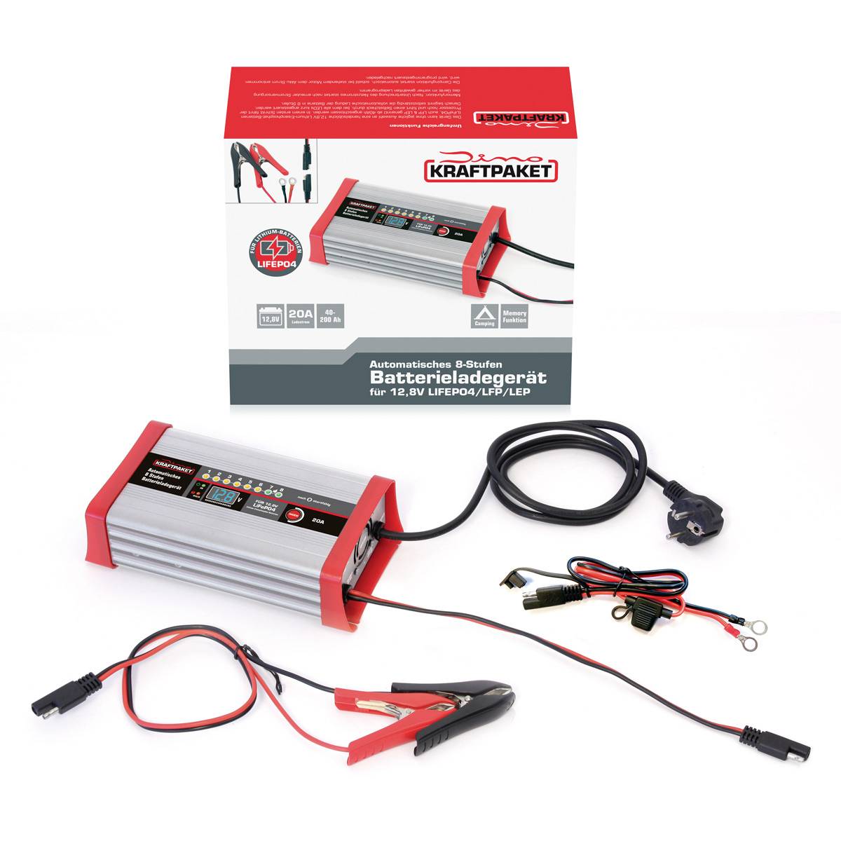 Dino KRAFTPAKET LifePo4 20A 136342 Chargeur 12 V