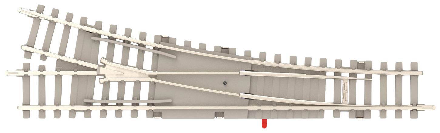 T14539 (N) Voie Minitrix Aiguillage, à droite, Traverse en béton 112.6 mm 15 ° 1 pc(s)
