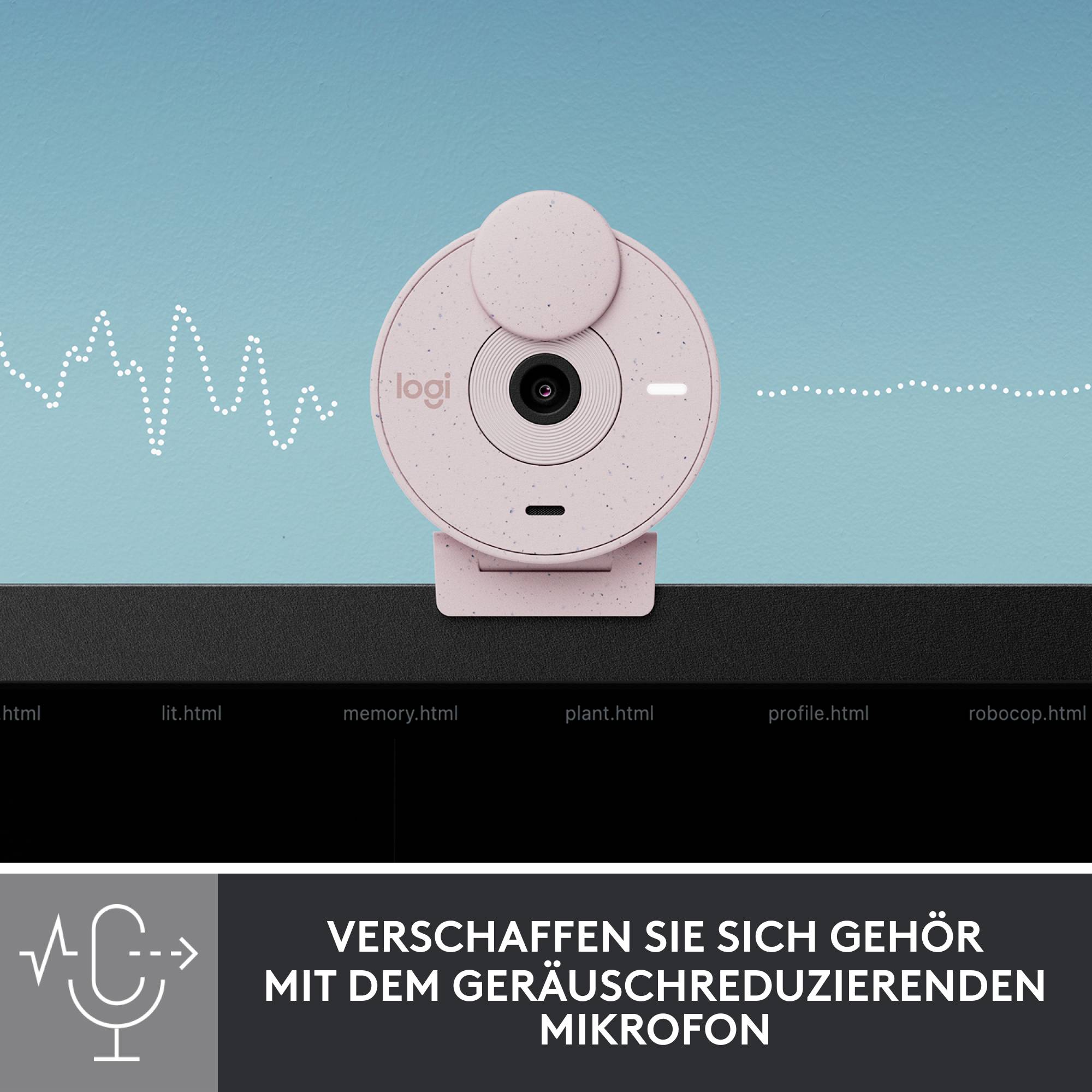 Webcam Full HD Logitech BRIO 300 1920 x 1080 Pixel support à pince