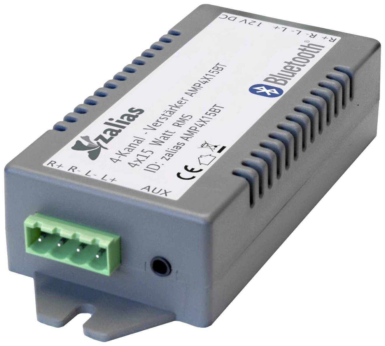 Lyndahl AMP4X15BT Amplificateur stéréo 4 x 30 W gris Bluetooth®