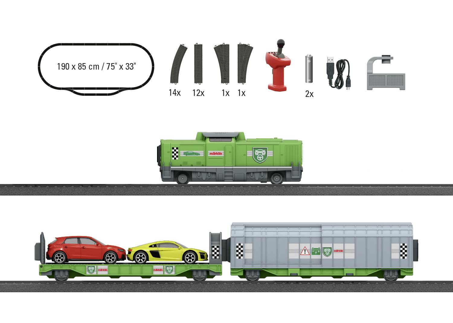 Märklin World 29347 Pack de démarrage H0 transport de voiture