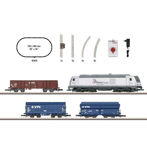 Märklin 81875 Z Startset mod.transport de marchandises Märklin 81875 Z Startset mod.transport de marchandises