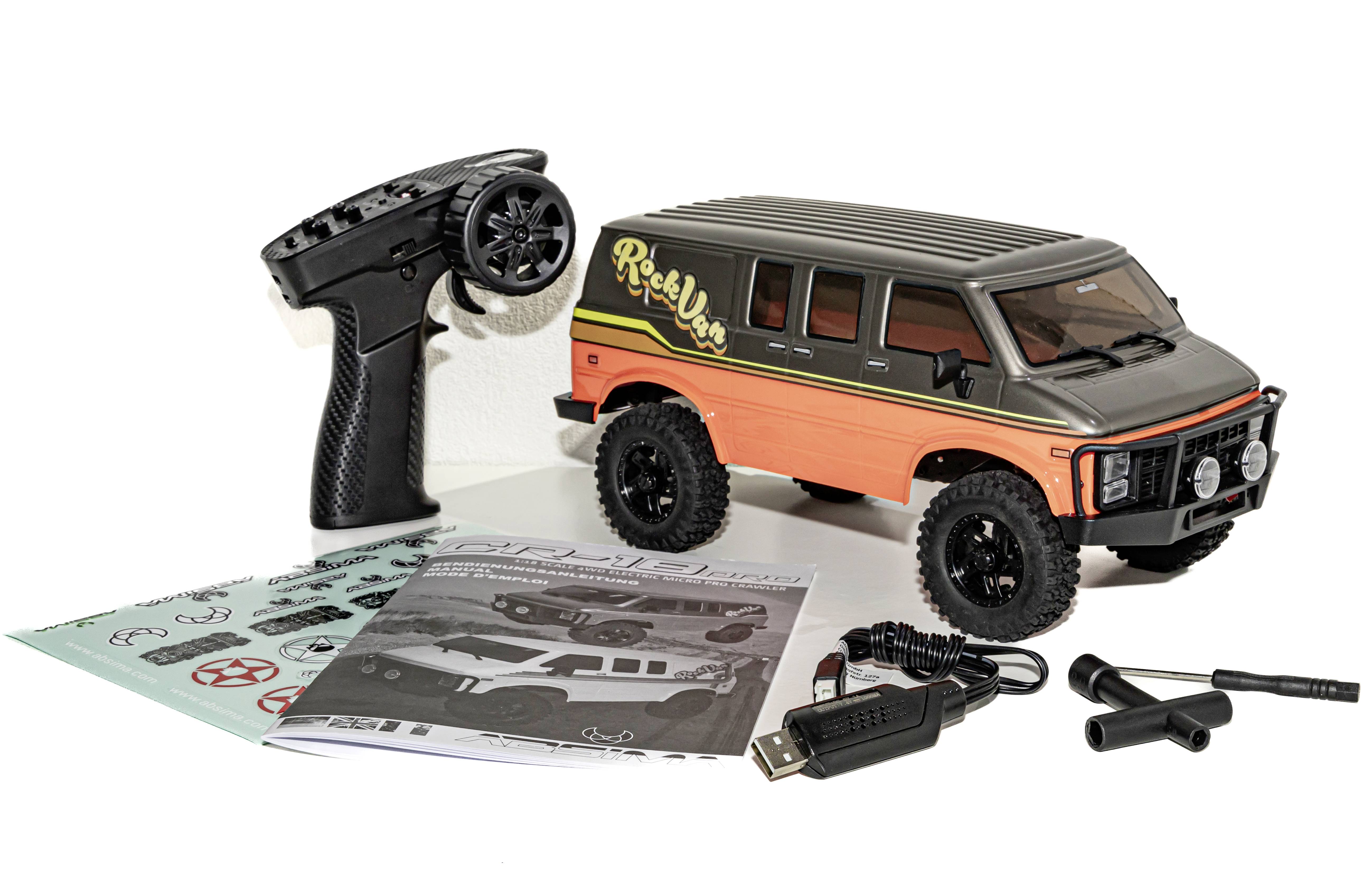 Absima Micro Crawler PRO brushed 1:18 Auto RC électrique Crawler 4 roues motrices (4WD) 2,4 GHz