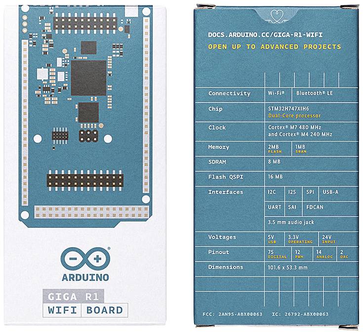 Arduino ABX00063 Giga R1 Wifi