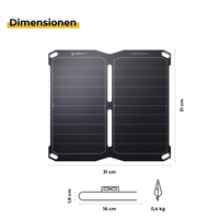 SunnyBag Sunbooster 14 145A_01 Chargeur solaire Courant de charge cellule solaire 2000 mA 14 W SunnyBag Sunbooster 14 145A_01 Chargeur solaire Courant de charge cellule solaire 2000 mA 14 W