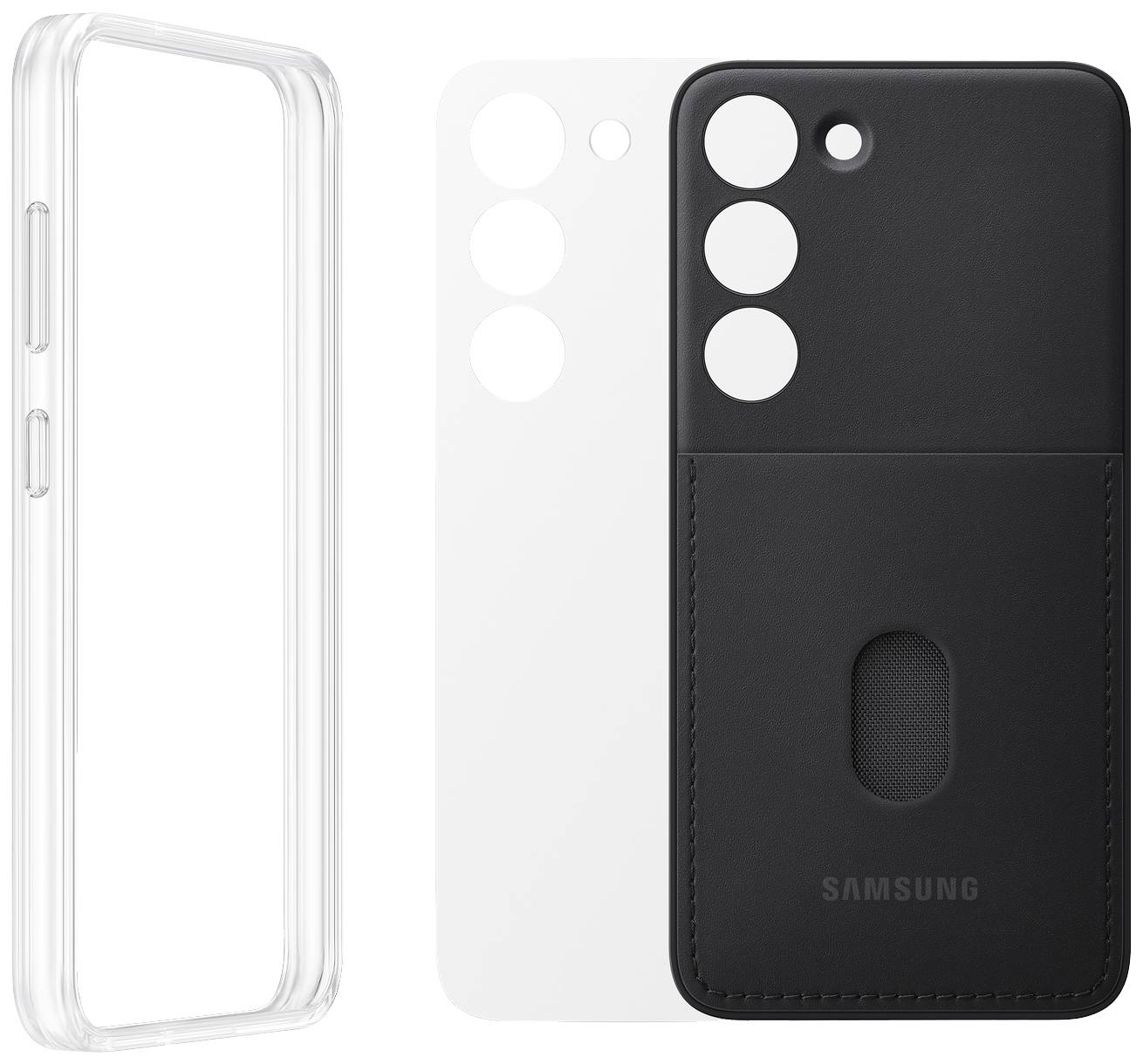 Samsung Frame Case Coque arrière Samsung Galaxy S23 noir résistant aux chocs