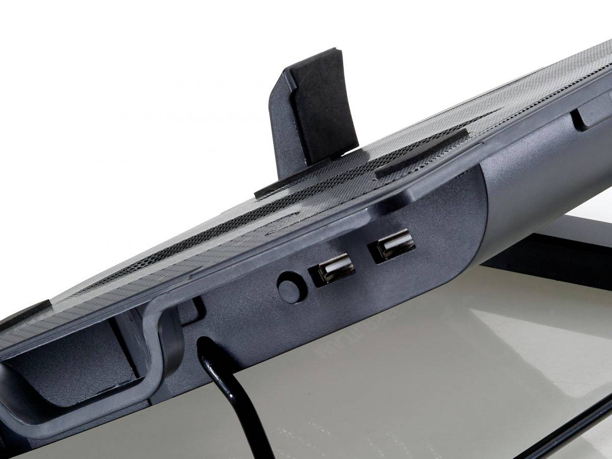 Conceptronic CNBCOOLSTAND1F Support d'ordinateur portable avec fonction refroidissante réglable en hauteur