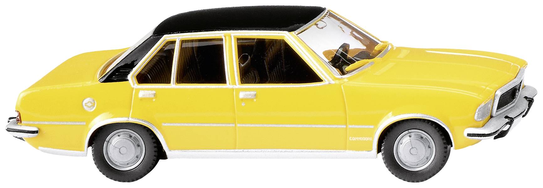 Wiking 0796 05 H0 Modèle réduit de voiture particulière Opel Commodore B, jaune trafic