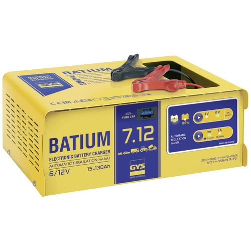 GYS Batium 7.12 024496 Chargeur automatique 6 V, 12 V 7 A GYS Batium 7.12 024496 Chargeur automatique 6 V, 12 V 7 A