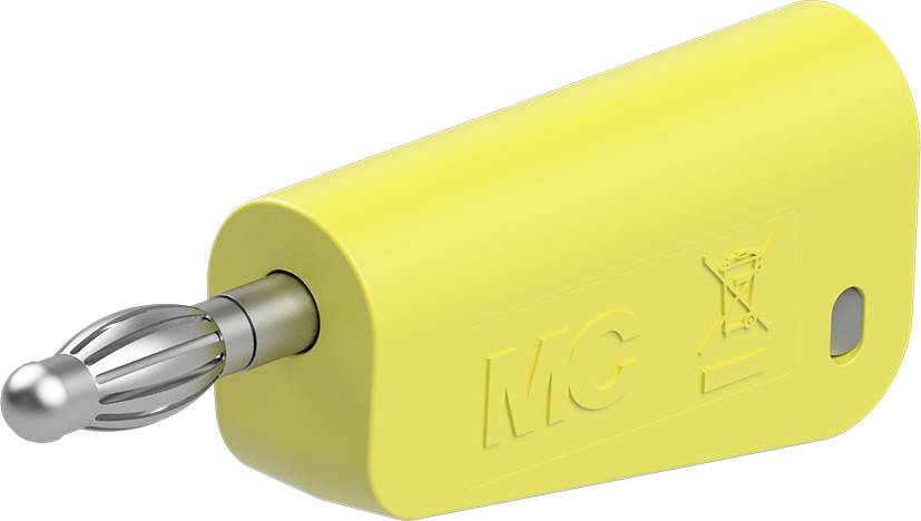 Stäubli LQ-4N-39 Fiche mâle de laboratoire mâle Ø de la broche: 4 mm jaune