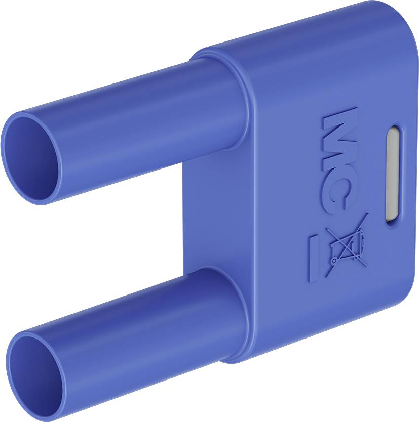 Stäubli SKS-4N-19 Fiche de liaison bleu Ø de la broche: 4 mm Écartement entre les broches: 19 mm 1 pc(s)