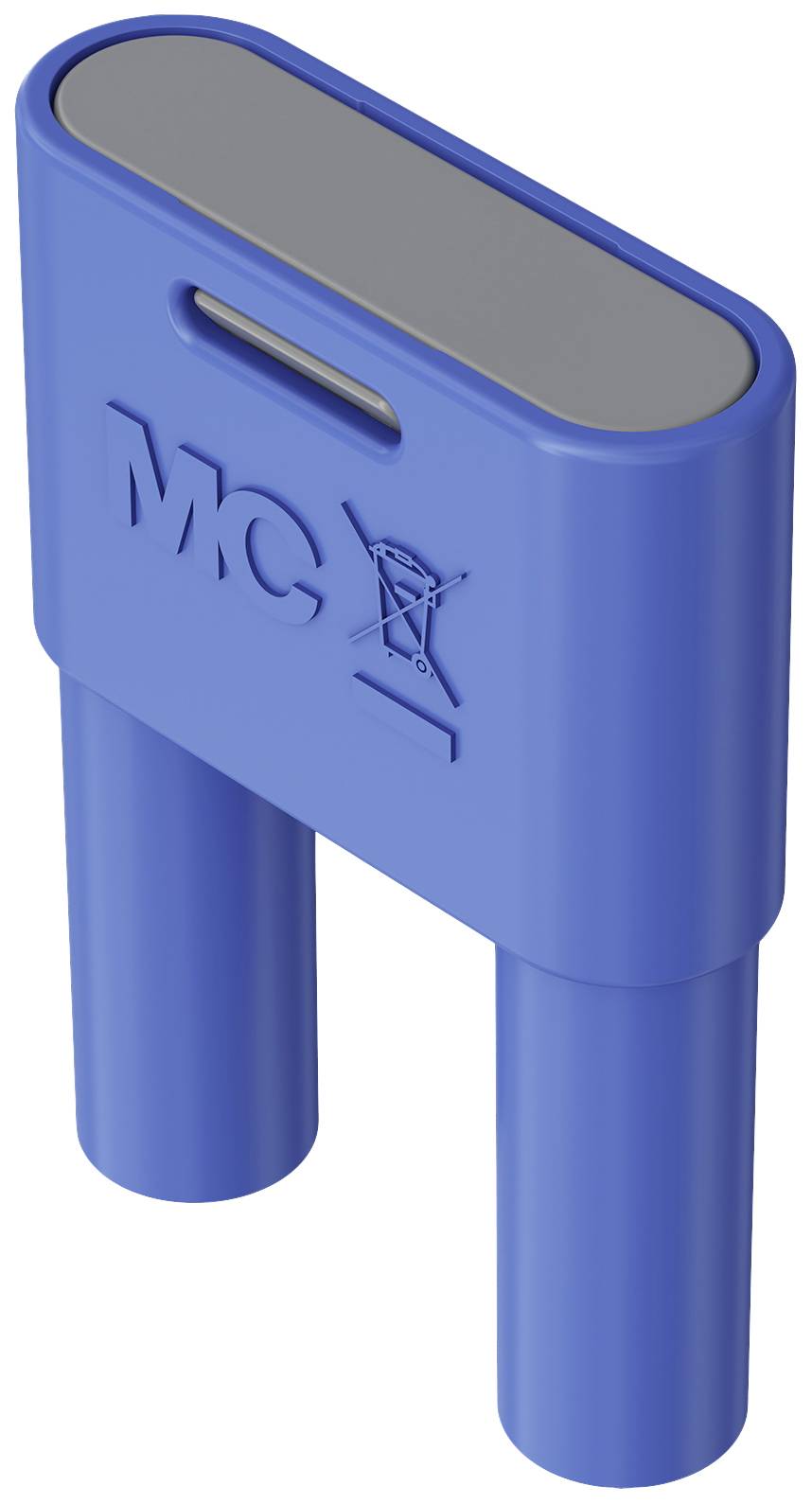 Stäubli SKS-4N-19 Fiche de liaison bleu Ø de la broche: 4 mm Écartement entre les broches: 19 mm 1 pc(s)