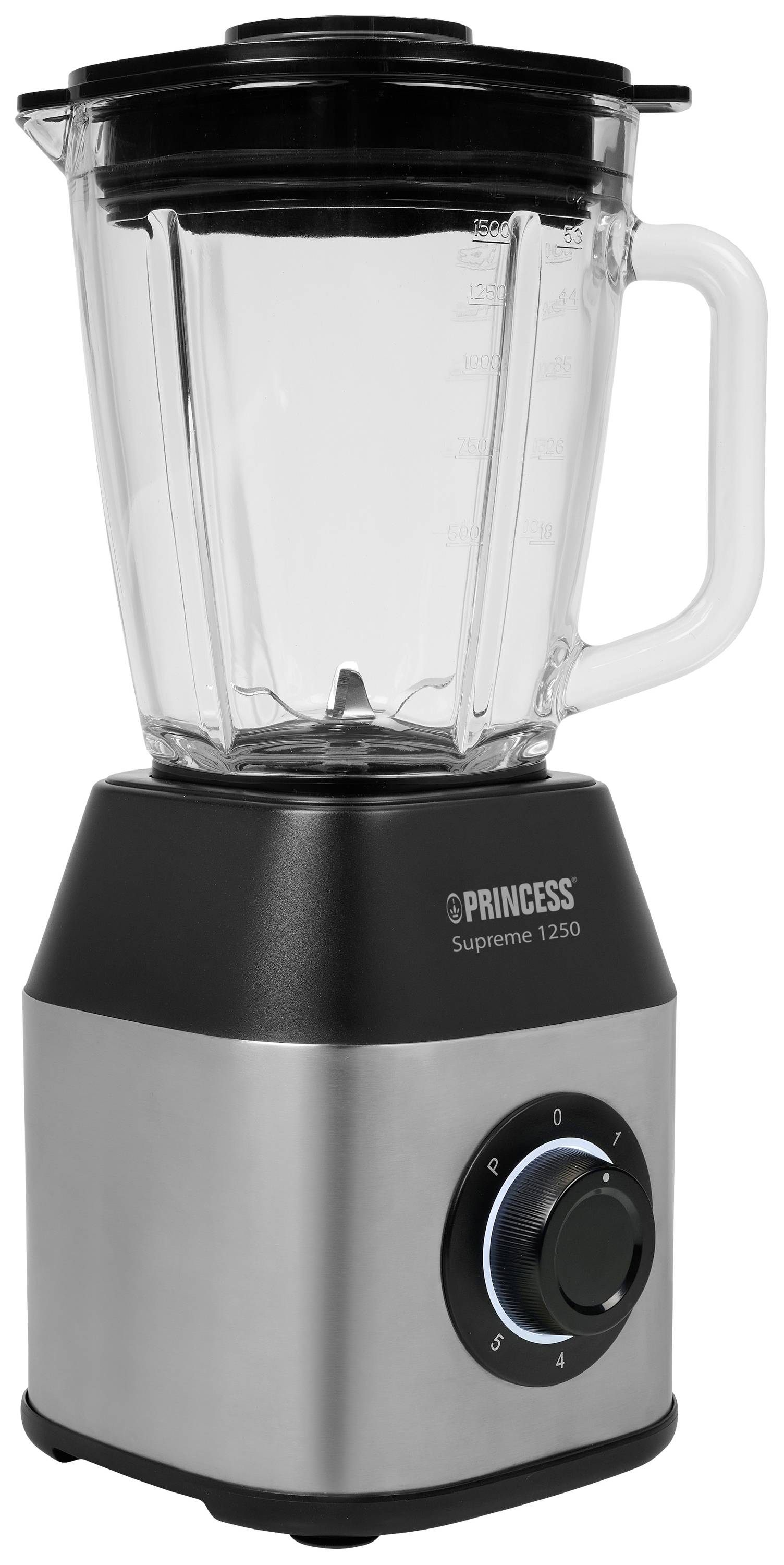 Princess Blender Solid Pro Mixeur sur pied 1400 W acier inoxydable, noir