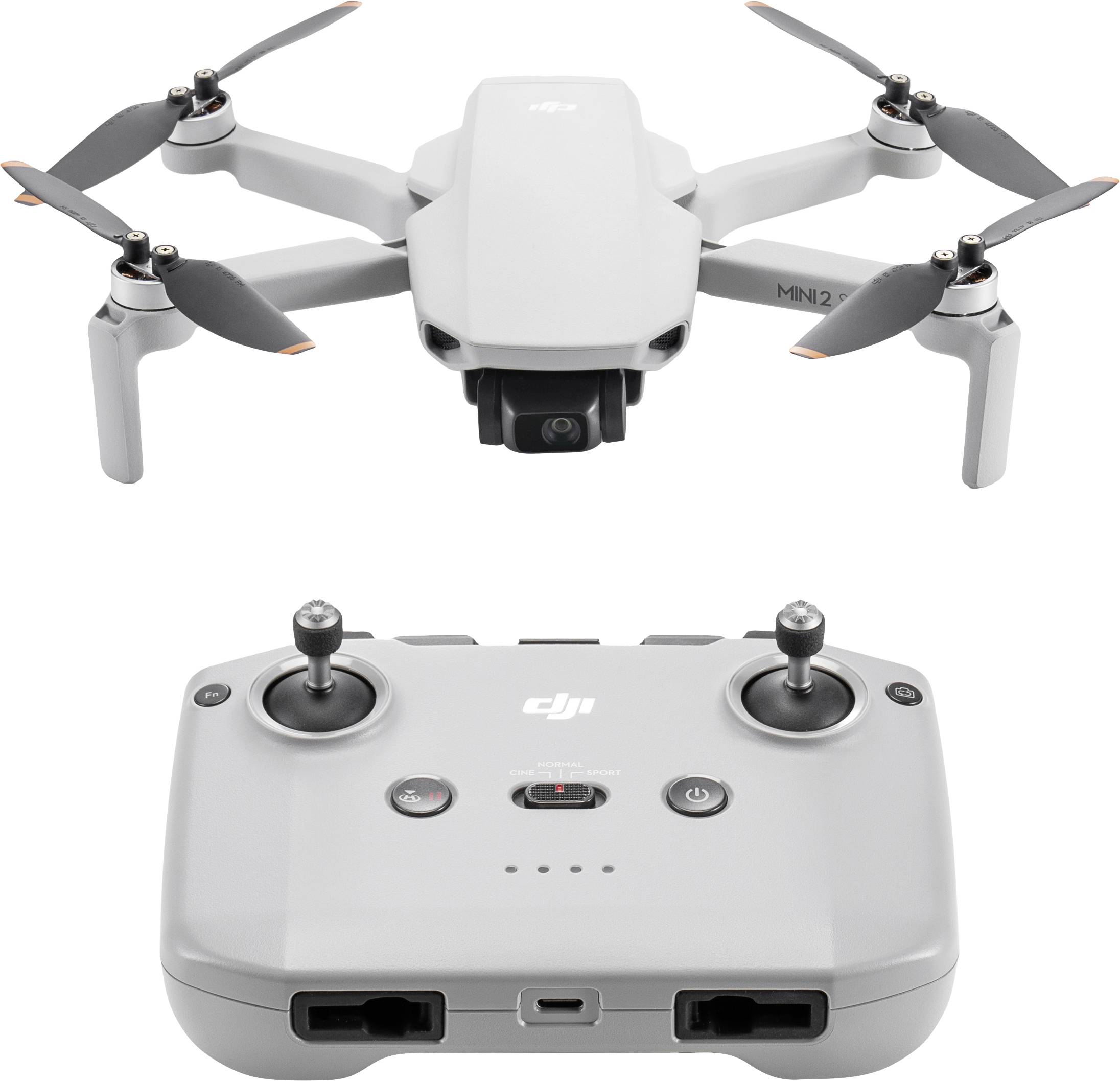DJI Mini 2 SE Drone quadricoptère prêt à voler (RtF) débutant, prises de vue aériennes, professionnel gris clair (mat)