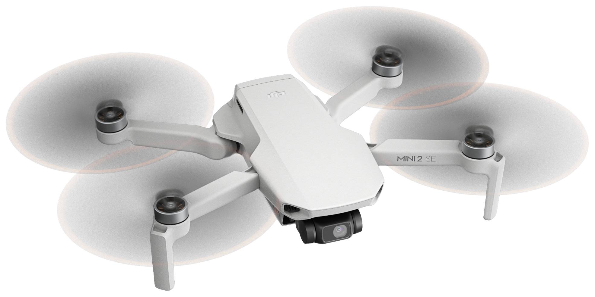 DJI Mini 2 SE Drone quadricoptère prêt à voler (RtF) débutant, prises de vue aériennes, professionnel gris clair (mat)