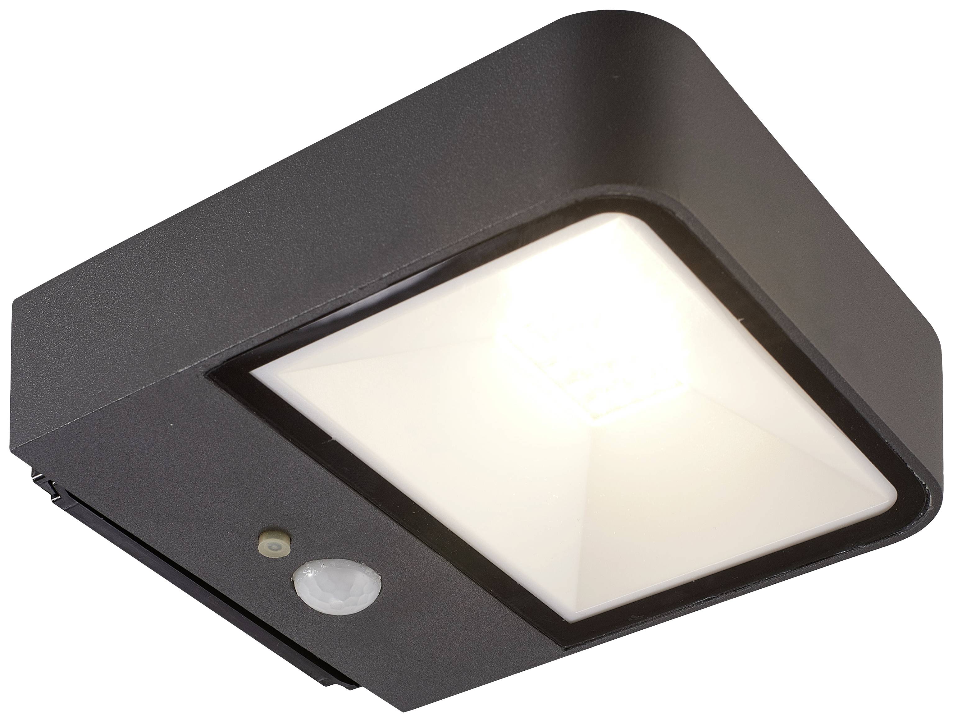 Megatron Wandia MT70019 Projecteur mural solaire avec détecteur de mouvements 2 W LED noir