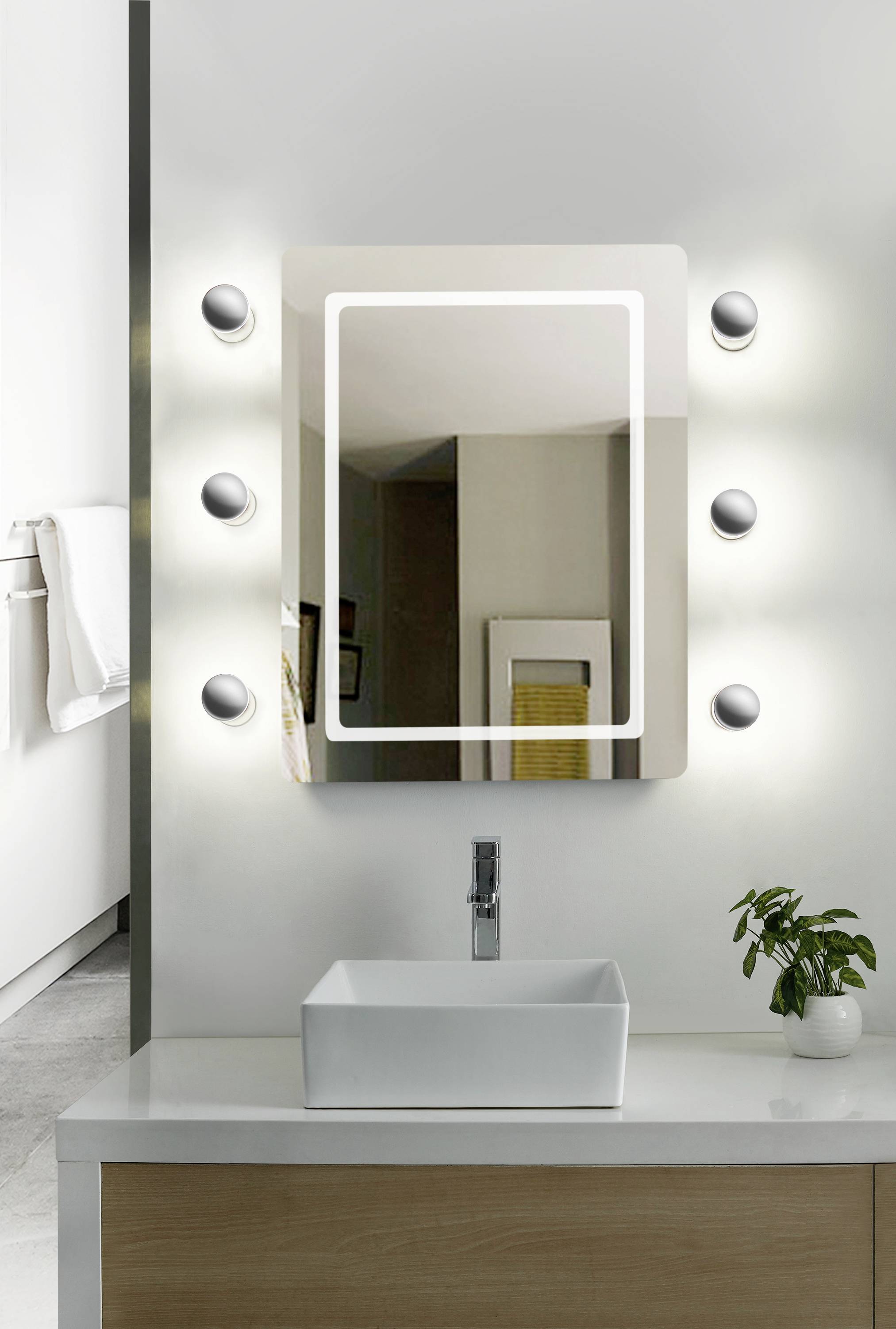 LightMe Aqua LM85640 Applique LED GU10 4.9 W LED chrome