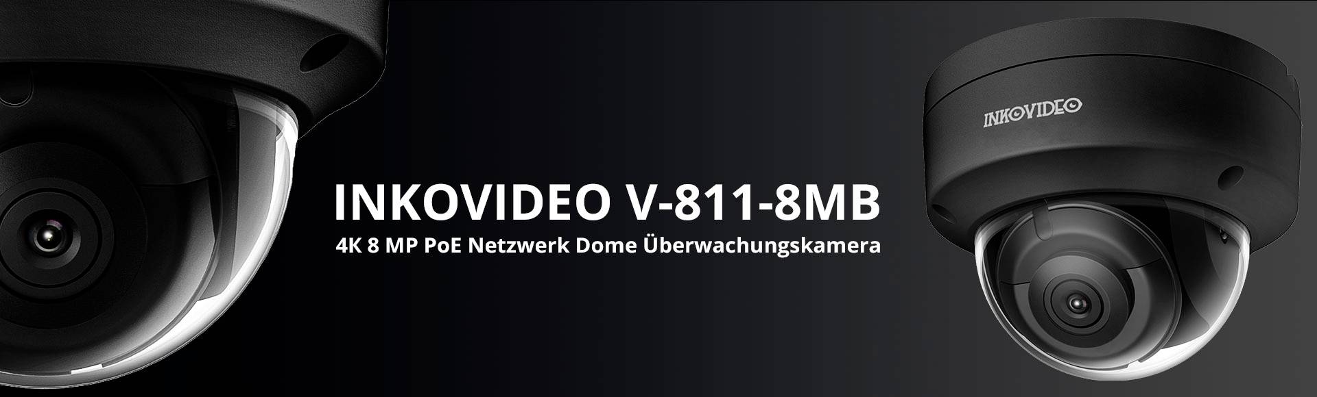 V-811-8MB Inkovideo Ethernet IP Caméra de surveillance 3840 x 2160 pixels