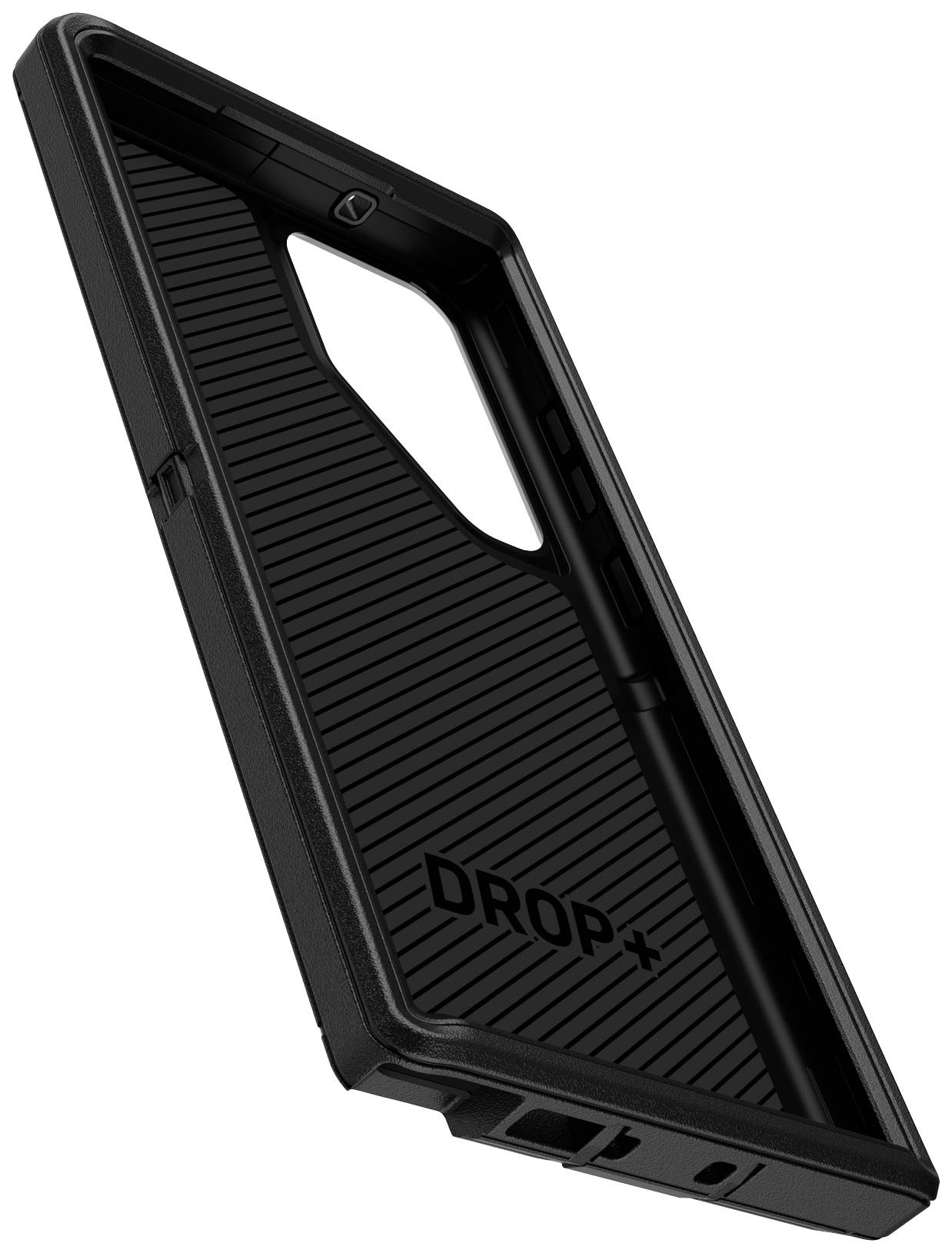 Otterbox Defender Housse Outdoor Samsung Galaxy S23 Ultra noir fonction socle, résistant aux chocs 77-91057