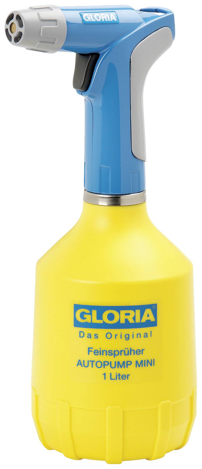 Gloria Haus und Garten 000950.0000 AutoPump Mini Pulvérisateur de jardin 1 l jaune, bleu