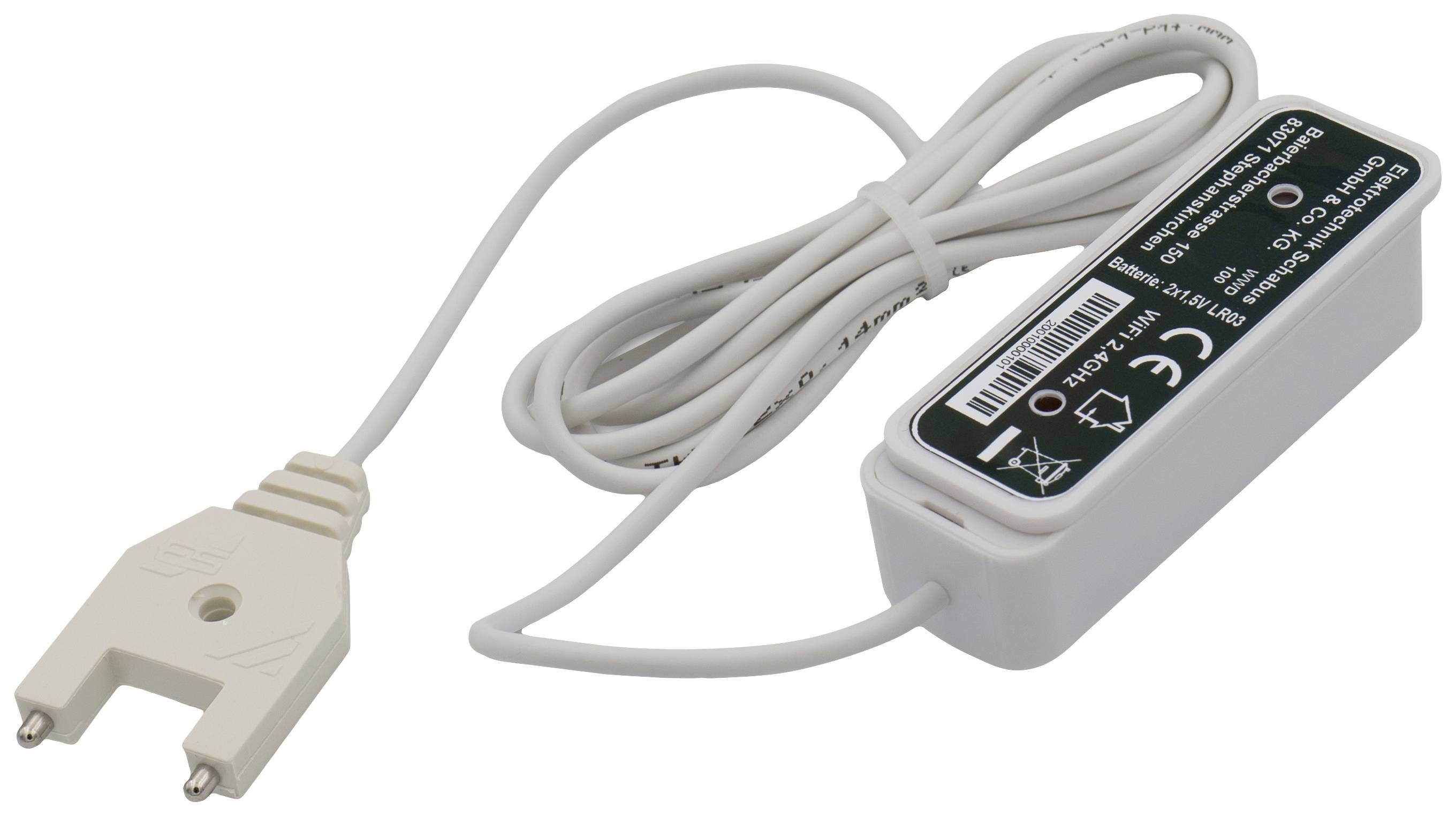 Schabus 200100 WWD 100 Wireless Water Detector Détecteur d'eau avec commande via une application, avec capteur externe à pile(s)