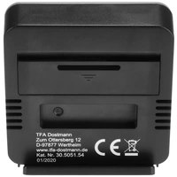 TFA Dostmann Thermo-hygromètre argent, noir 95.2019.54 TFA Dostmann Thermo-hygromètre argent, noir 95.2019.54