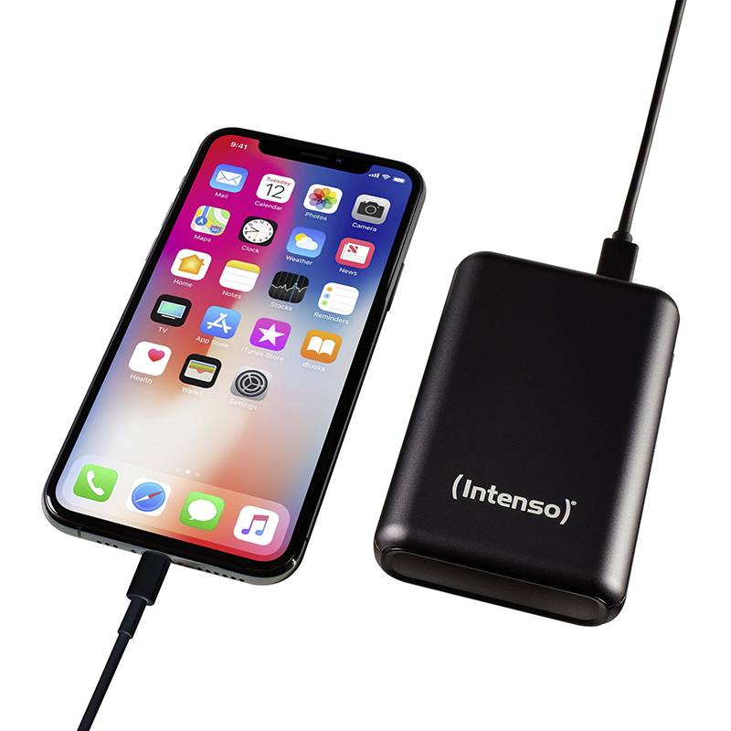 Intenso A10000 Powerbank (batterie supplémentaire) 10000 mAh Li-Ion USB-A, USB-C® noir