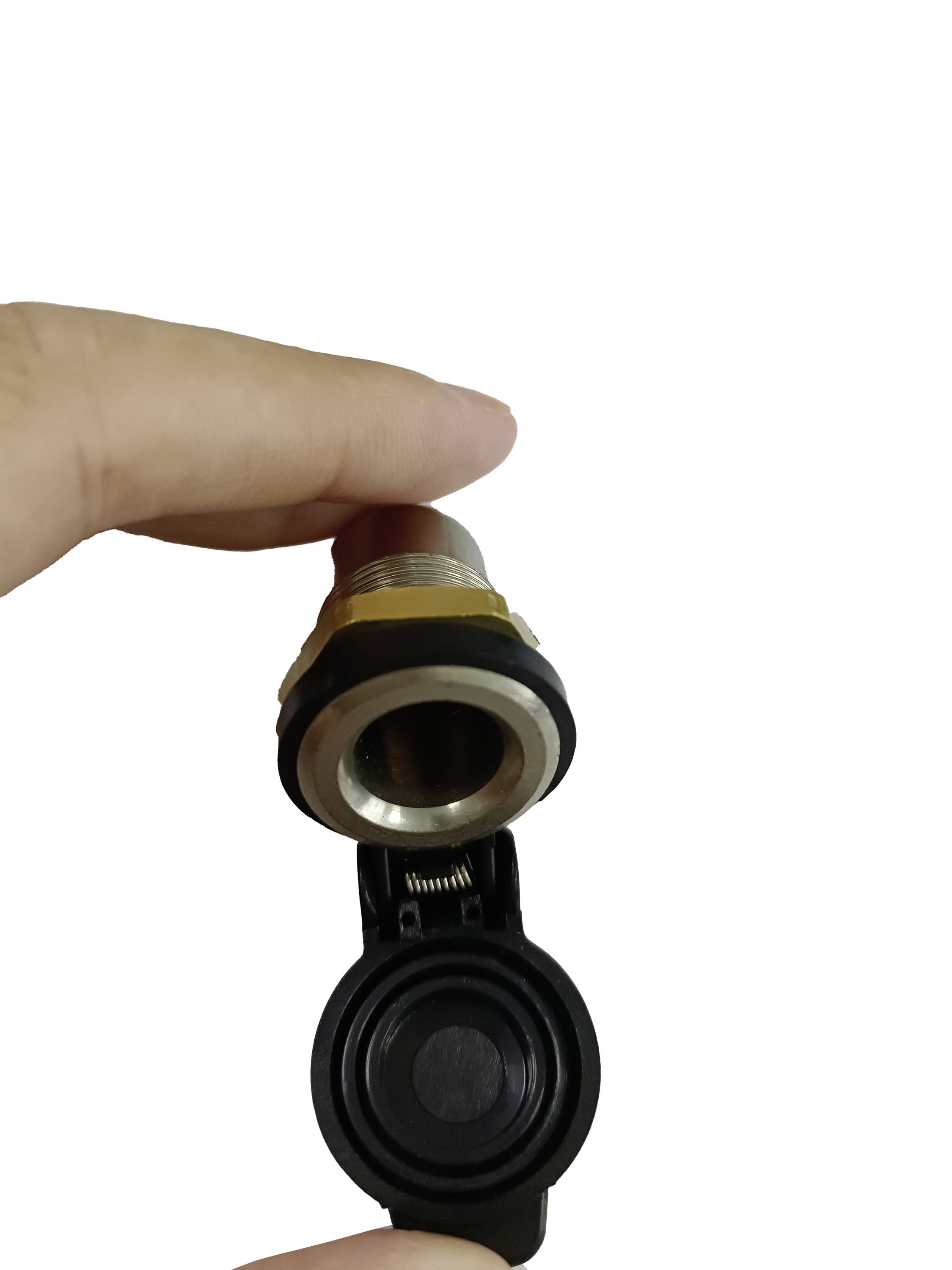 IWH Prise femelle encastrée DIN métal avec couvercle Charge de courant max=16 A 12 V, 24 V