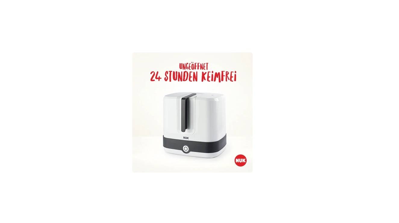 NUK Vario Express Set Stérilisateur biberon blanc/noir