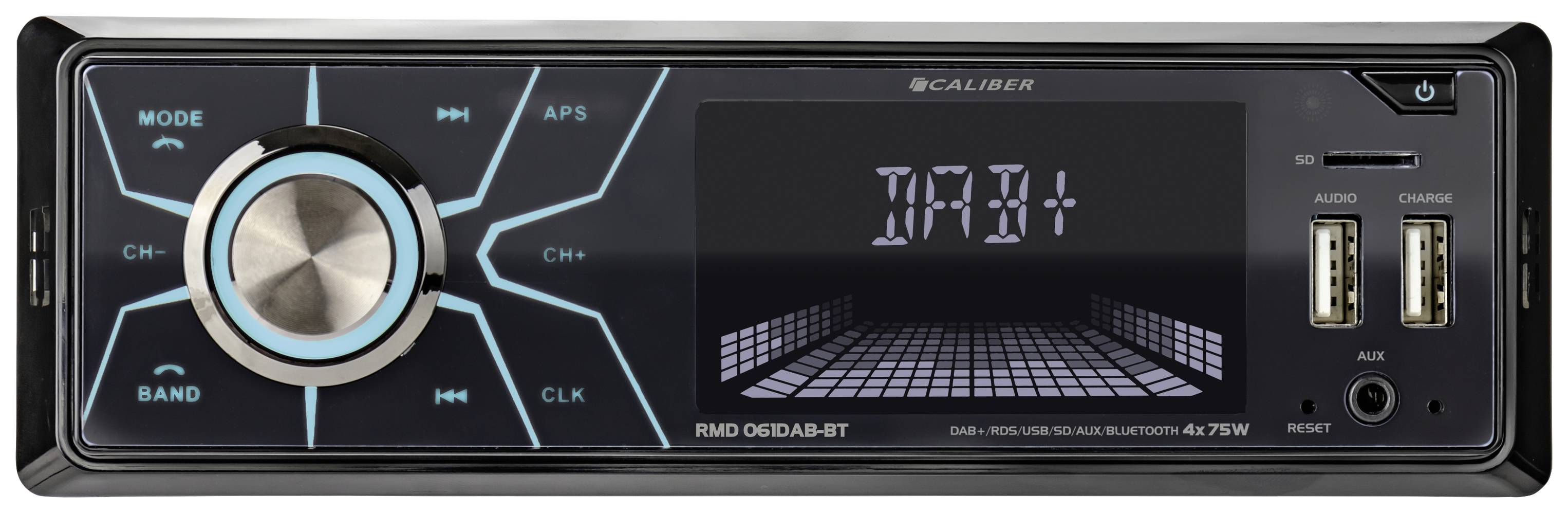 Caliber RMD061DAB-BT Autoradio tuner DAB+, kit mains libres bluetooth, avec télécommande