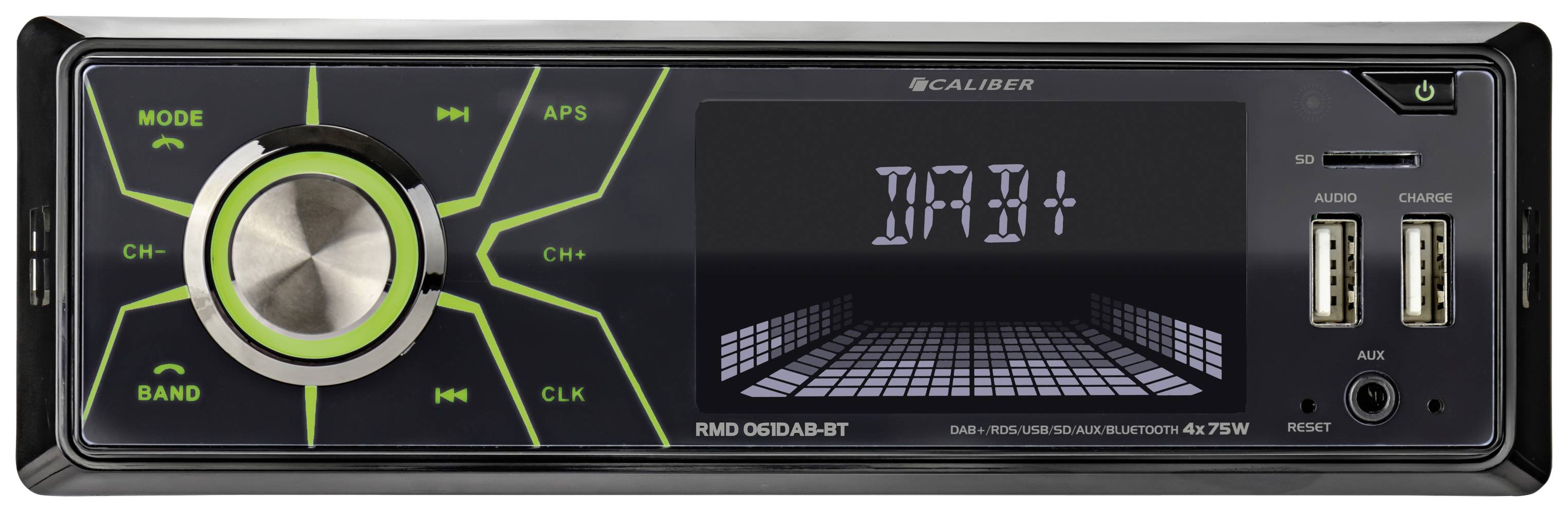 Caliber RMD061DAB-BT Autoradio tuner DAB+, kit mains libres bluetooth, avec télécommande