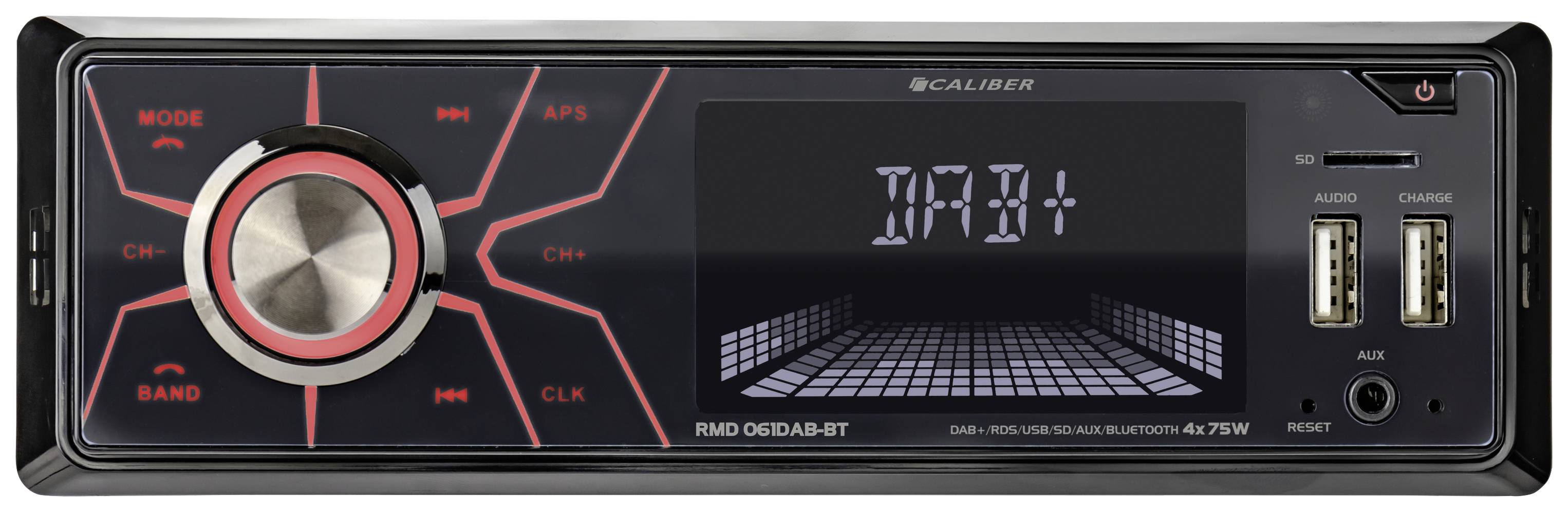 Caliber RMD061DAB-BT Autoradio tuner DAB+, kit mains libres bluetooth, avec télécommande