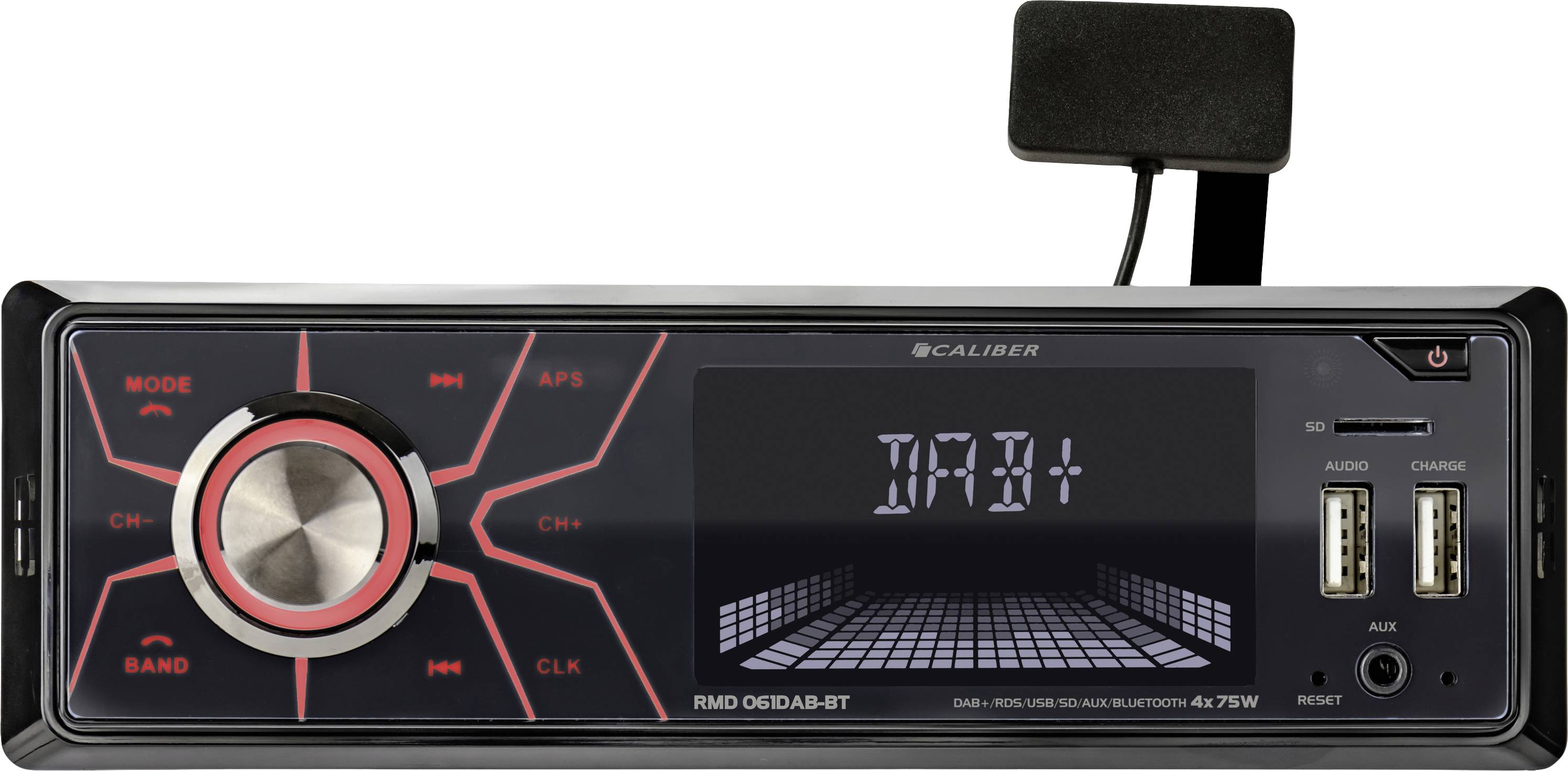 Caliber RMD061DAB-BT Autoradio tuner DAB+, kit mains libres bluetooth, avec télécommande