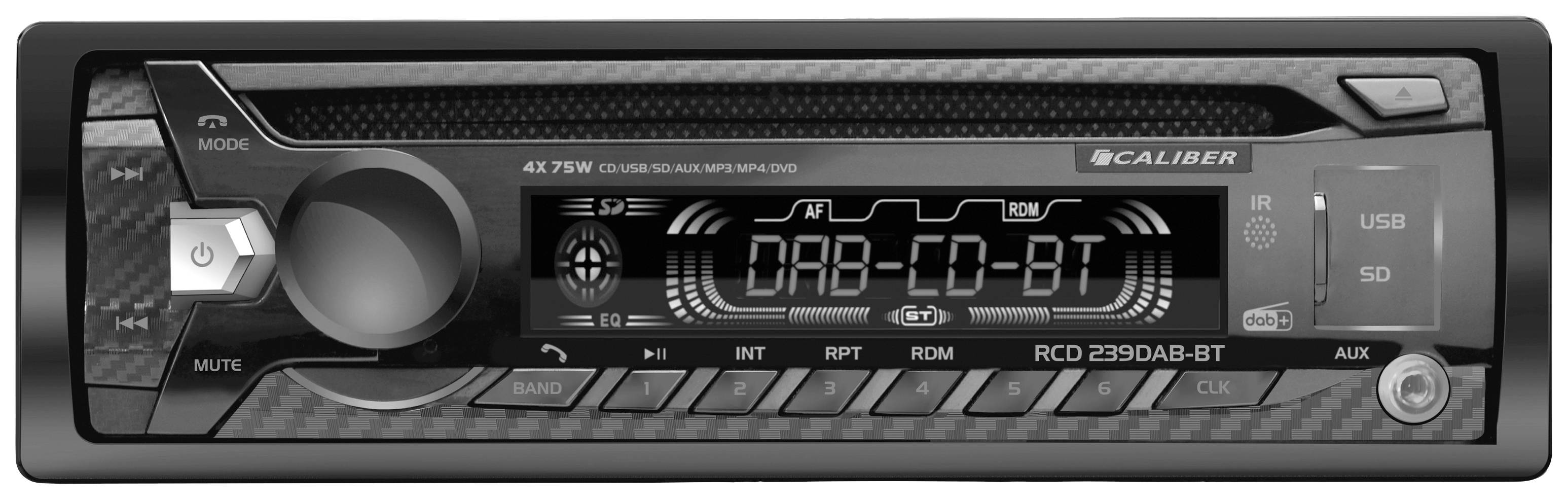 Caliber RCD239DAB-BT Autoradio tuner DAB+, kit mains libres bluetooth, avec télécommande