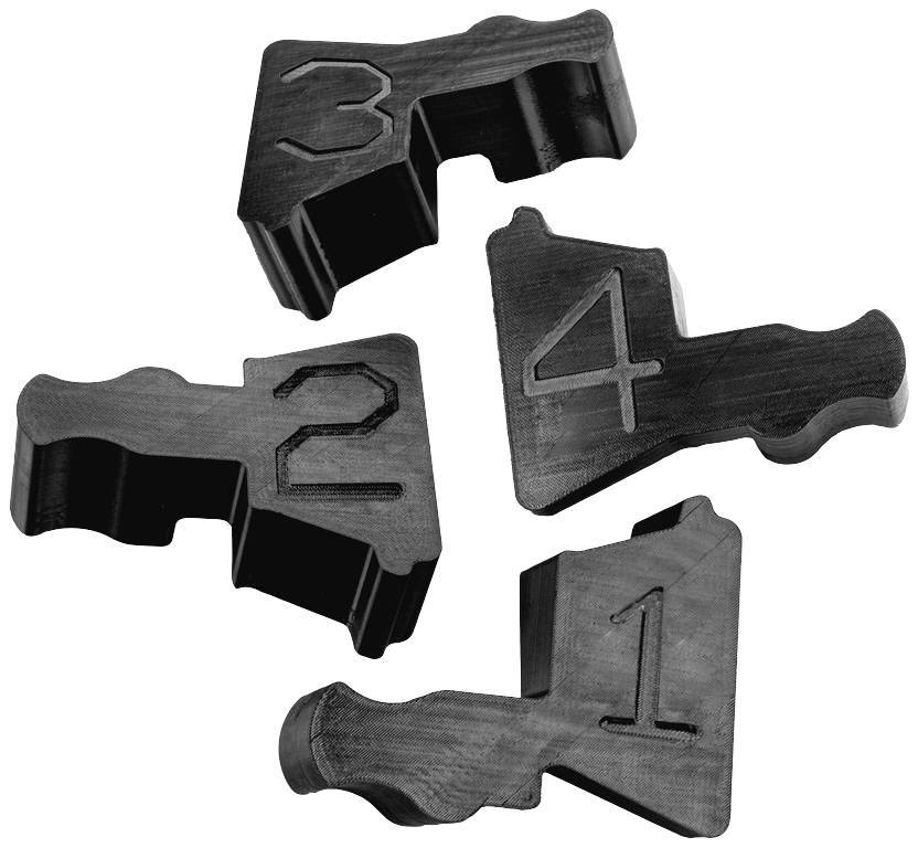DEFENDER by Adam Hall Tenon de liaison 869301ASET Polyuréthane noir Contenu: 1 set