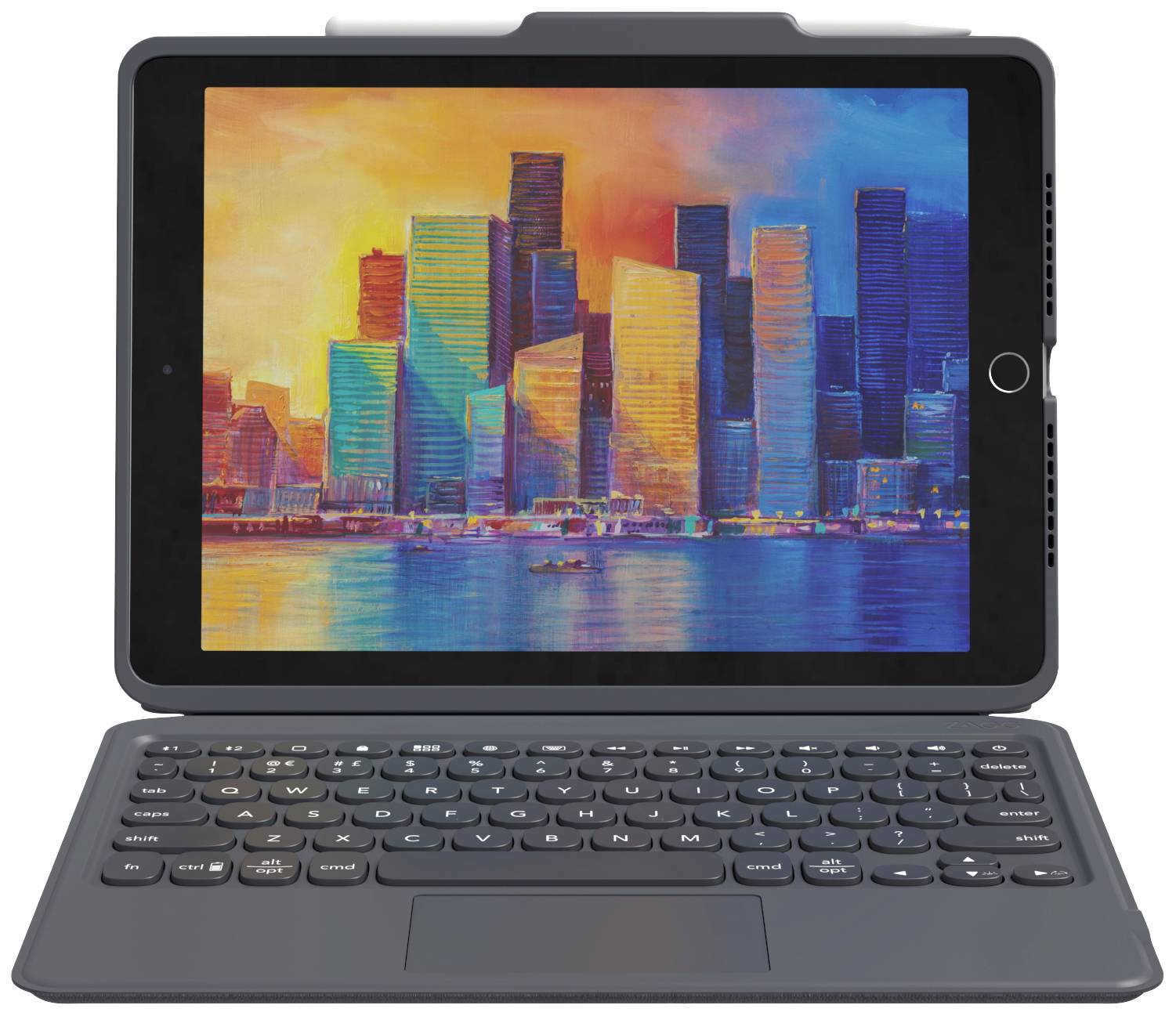 ZAGG ProKeys with Trackpad Clavier pour tablette avec étui Adapté à la marque (tablette): Apple iPad 10.2 (2019), iPad 10.2 (2020)