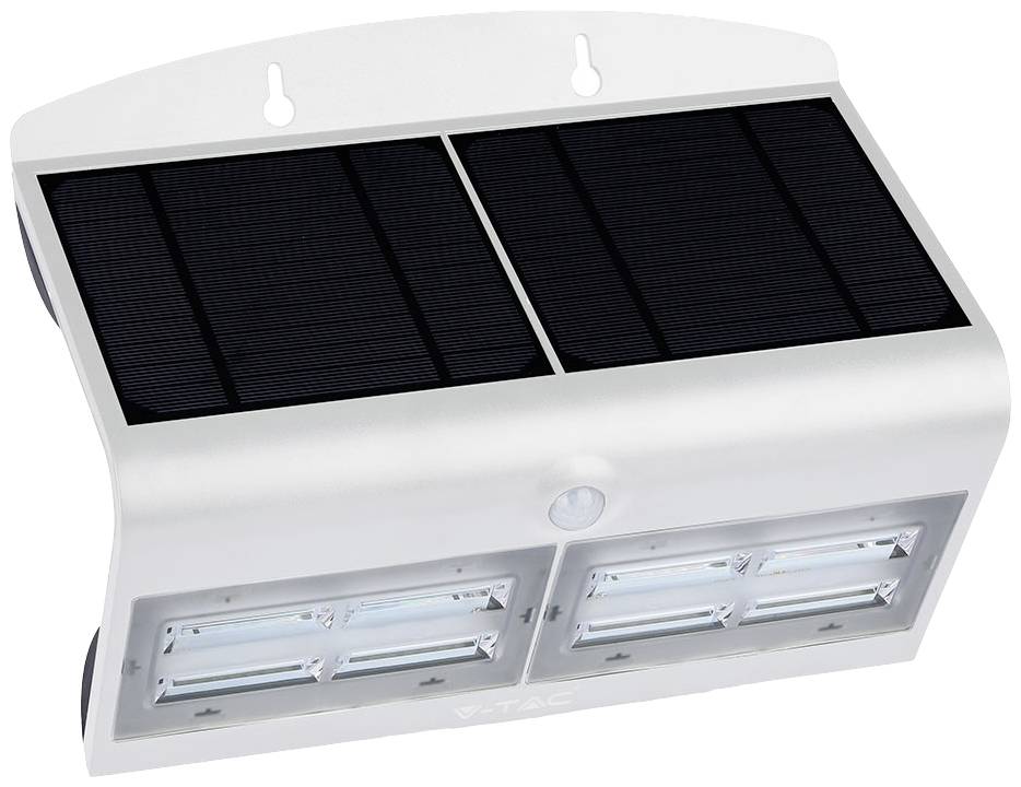 V-TAC 8278 VT-767-7-W Applique solaire LED 7.00 W blanc, noir