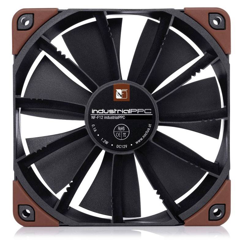 Noctua NF-F12 industrialPPC-24V-3000 SP IP67 PWM - 120mm Ventilateur pour PC noir (l x H x P) 120 x 120 x 25 mm