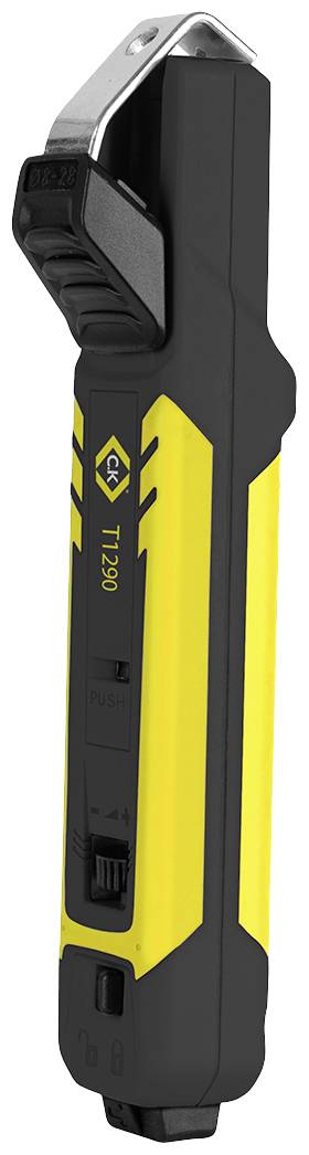 C.K T1290 Couteau à dénuder adapté pour câbles ronds, Câble plat