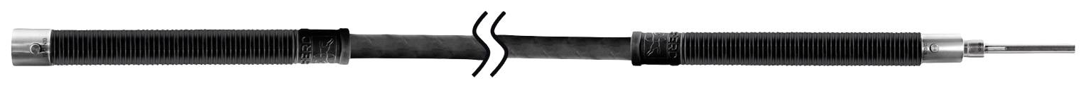 Un sabre laser avec une poignée brillante et une lame lumineuse, inspiré par des armes de science-fiction fictives.