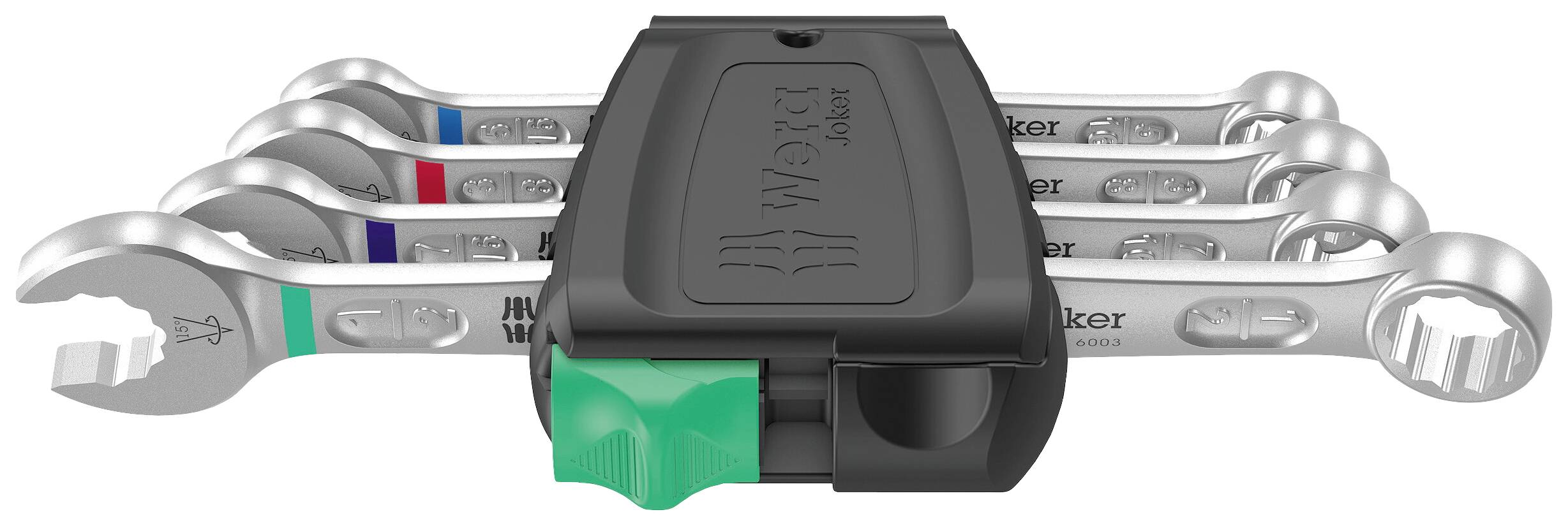 Wera 05020229001 6003 Joker Set 4 Imperial Set 1 Jeu de clés mixtes 4 pièces Ouverture de clé (métrique) 8 - 90 mm Ouverture de