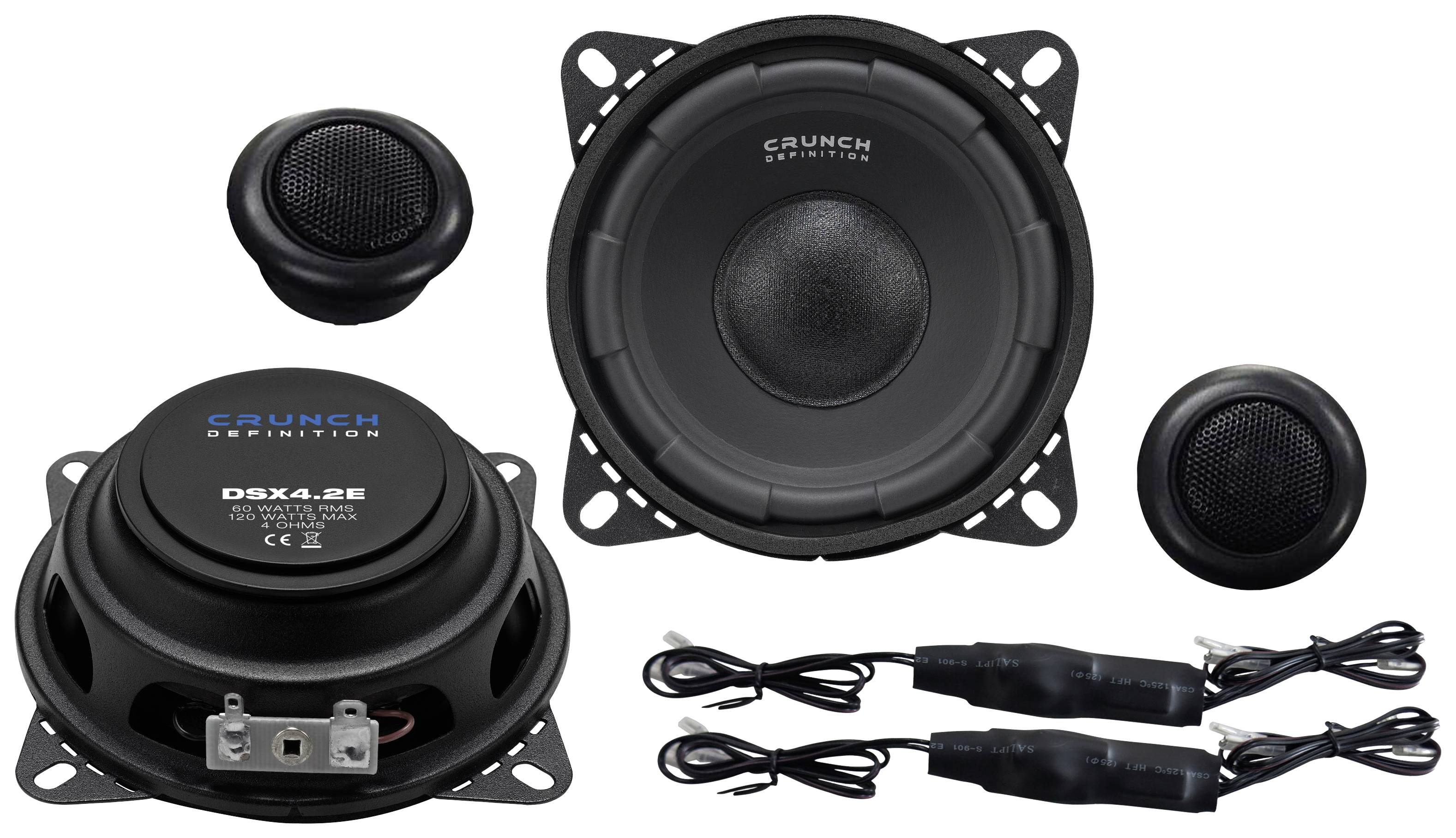 Crunch DSX4.2E Set de haut-parleurs 2 voies à encastrer 120 W Contenu: 1 pc(s)