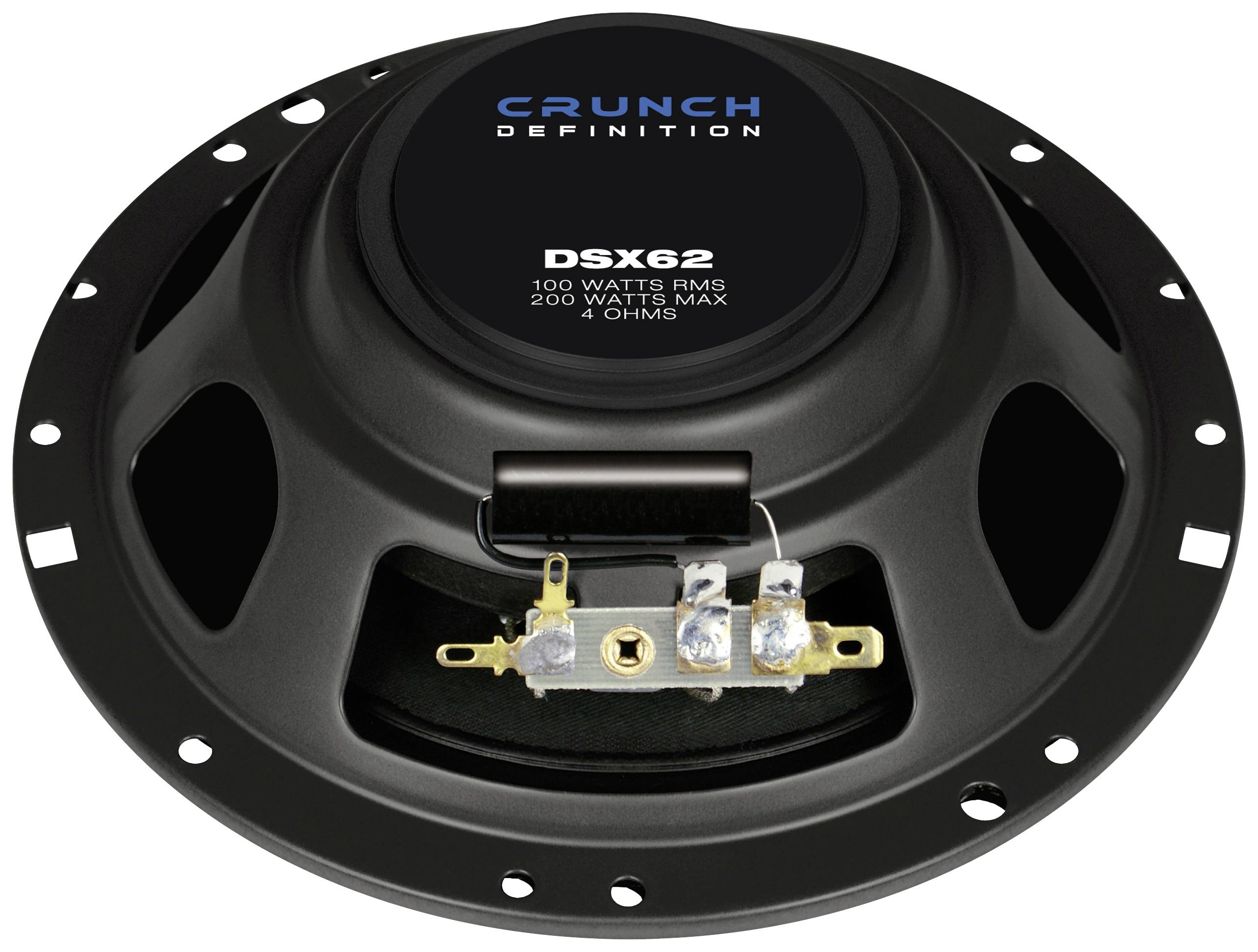 Crunch DSX62 Haut-parleur coaxial 2 voies à encastrer 180 W Contenu: 1 pc(s)