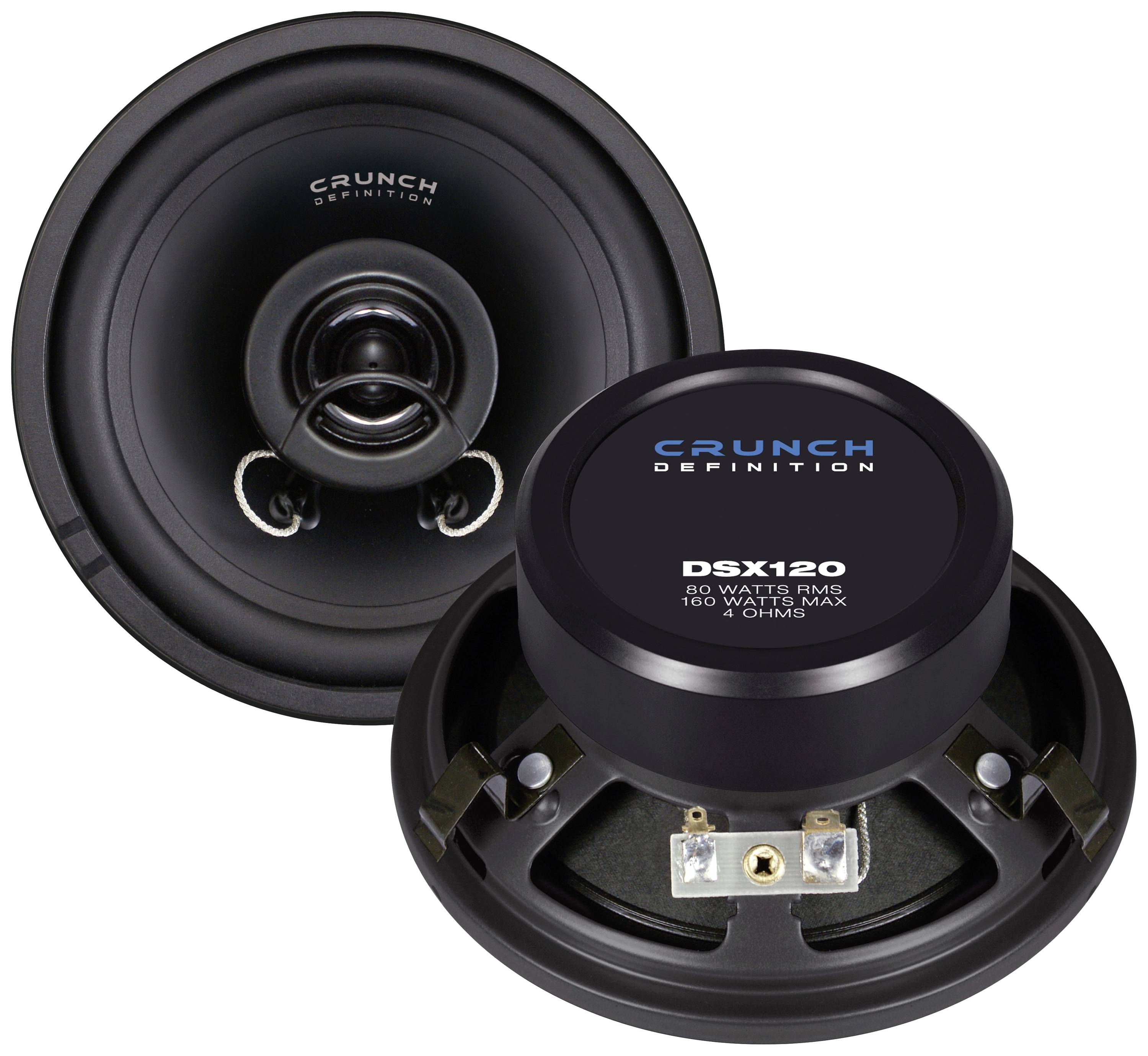 Crunch DSX120 Haut-parleur coaxial 2 voies à encastrer 160 W Contenu: 1 pc(s)