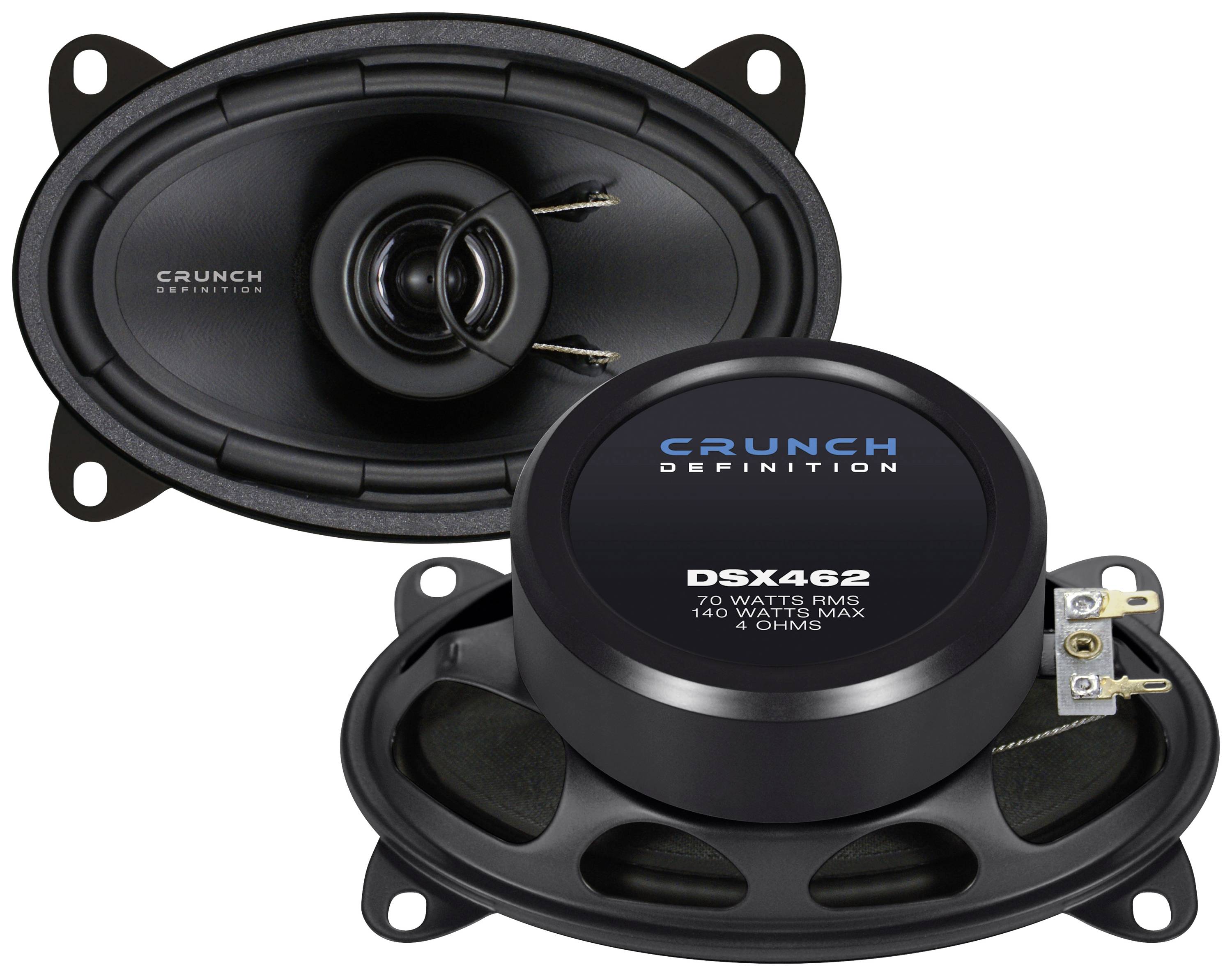 Crunch DSX462 Haut-parleur coaxial 2 voies à encastrer 140 W Contenu: 1 pc(s)