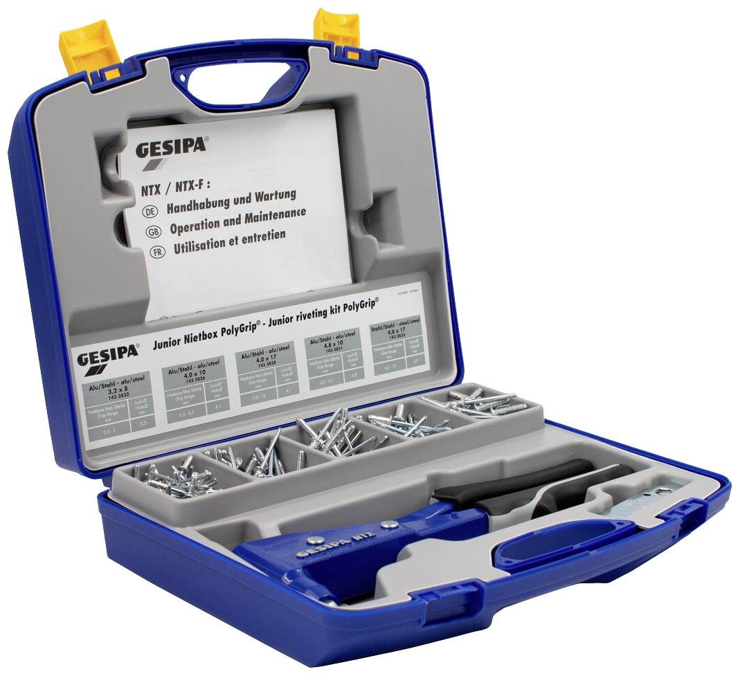 Gesipa 1457662 Jeu de pinces à riveter 275 mm 1 set