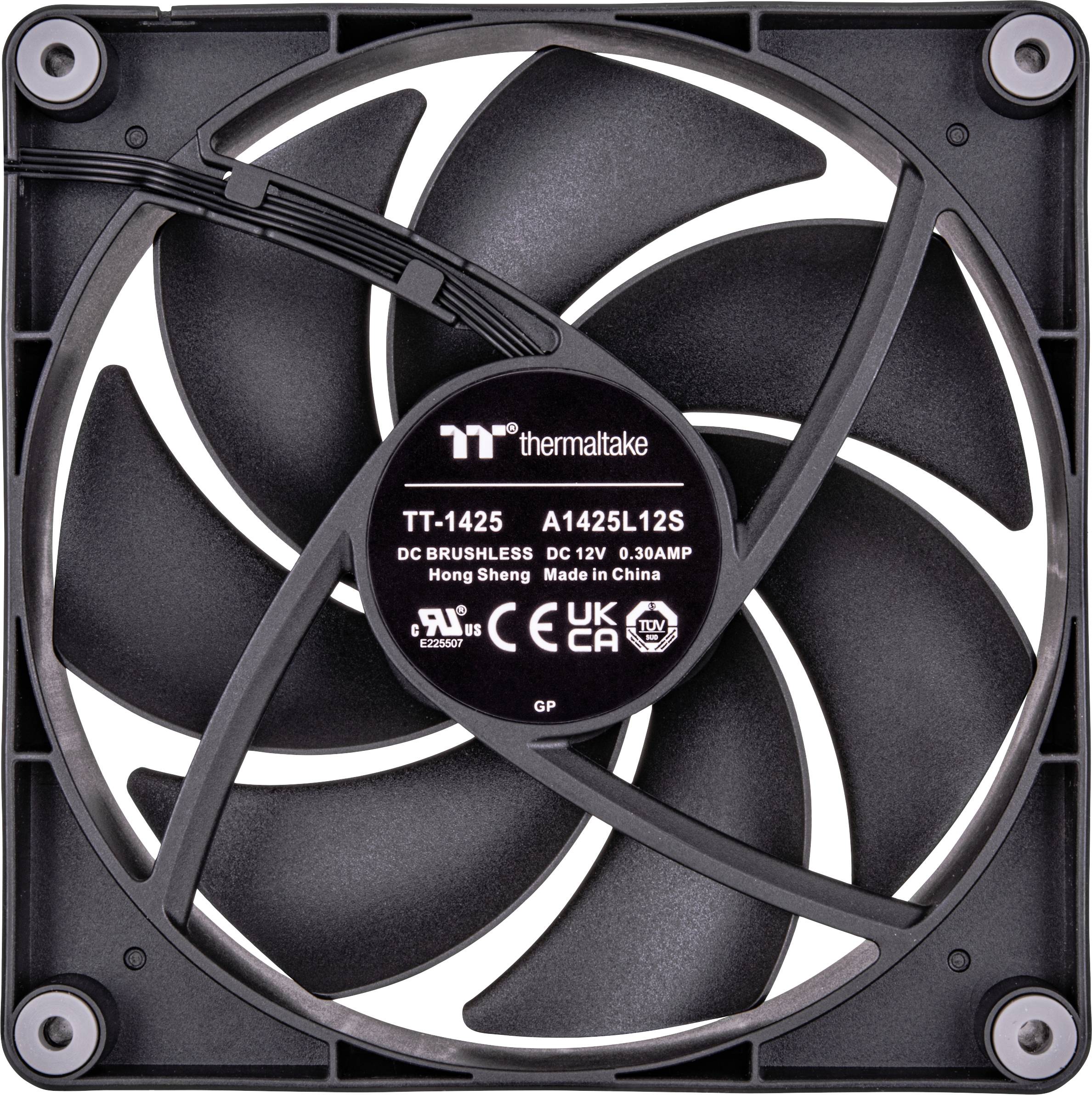 Thermaltake CL-F148-PL14BL-A Ventilateur pour PC noir (l x H x P) 140 x 140 x 25 mm