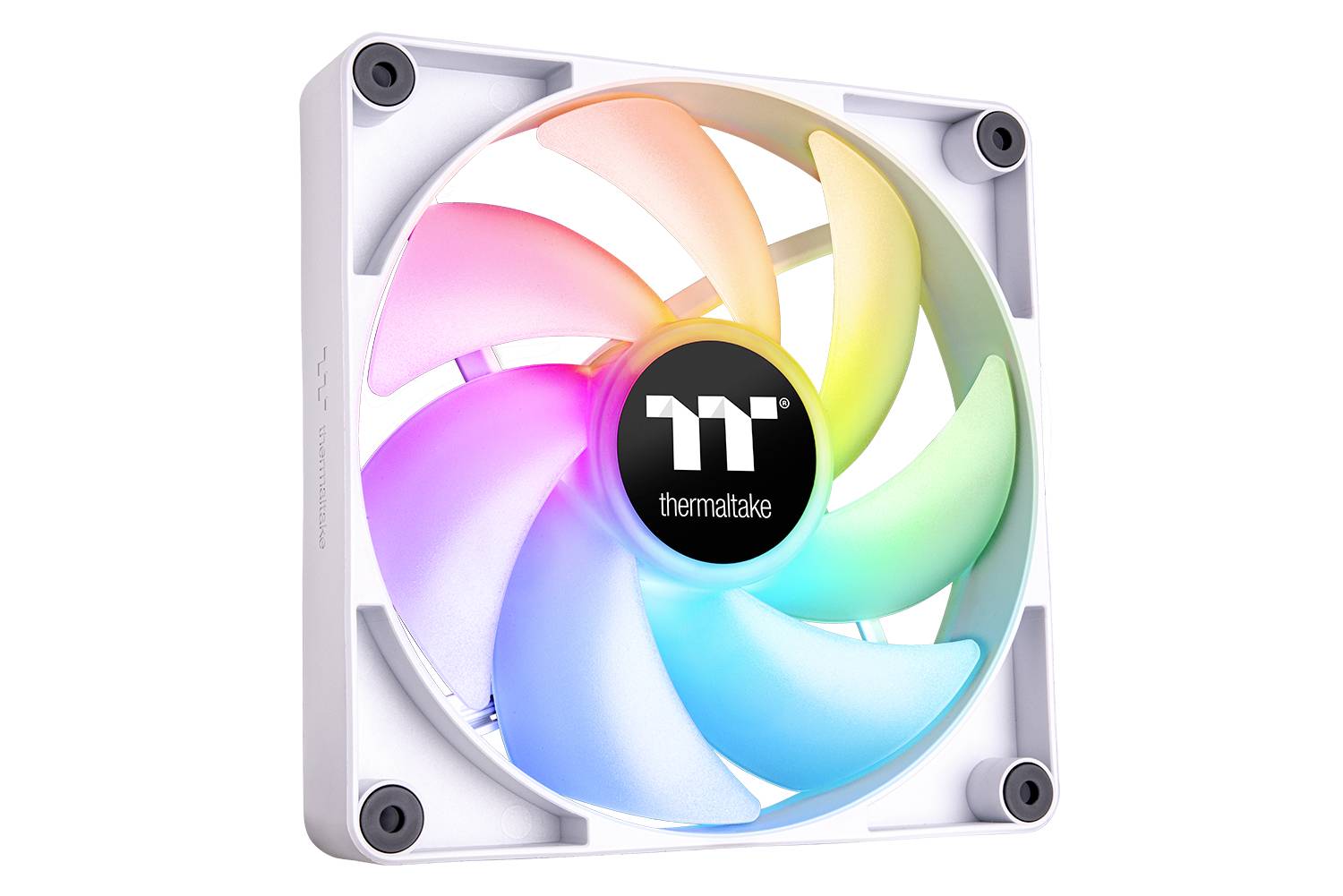 Thermaltake CL-F153-PL12SW-A Ventilateur pour PC blanc, transparent, RVB (l x H x P) 120 x 120 x 25 mm
