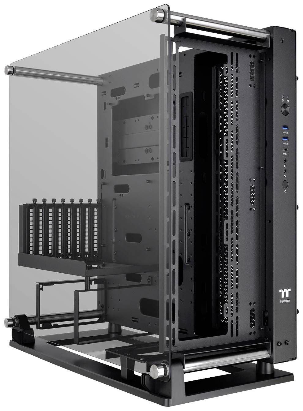 Tour midi Thermaltake CA-1G4-00M1WN-09 Boîtier gaming noir fenêtre latérale