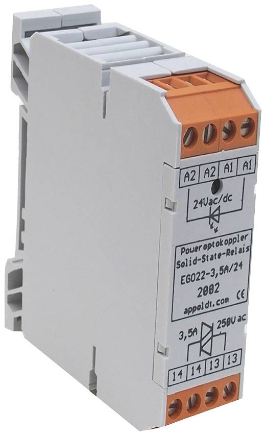 Appoldt OK 22-230/5 A Relais à semi-conducteurs Tension nominale: 24 V Courant de commutation (max.): 5 A 1 pc(s)